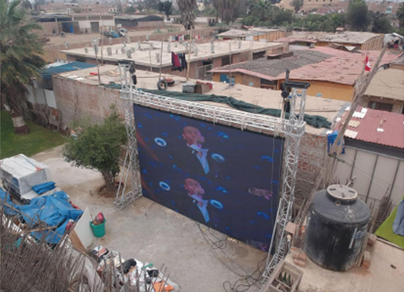 Outdoor P4.81 rental led display in Mexico