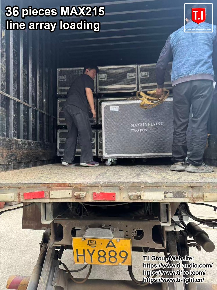 36pcs MAX215 Line Array Sound Systems Have Been Dispatched to the Agent Customers in Trinidad